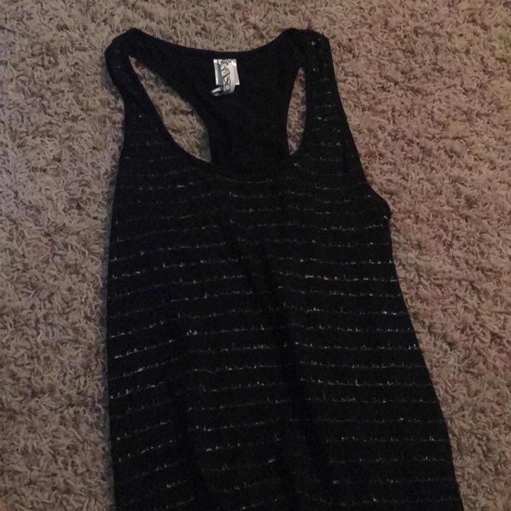 Black Racerback Tank Top